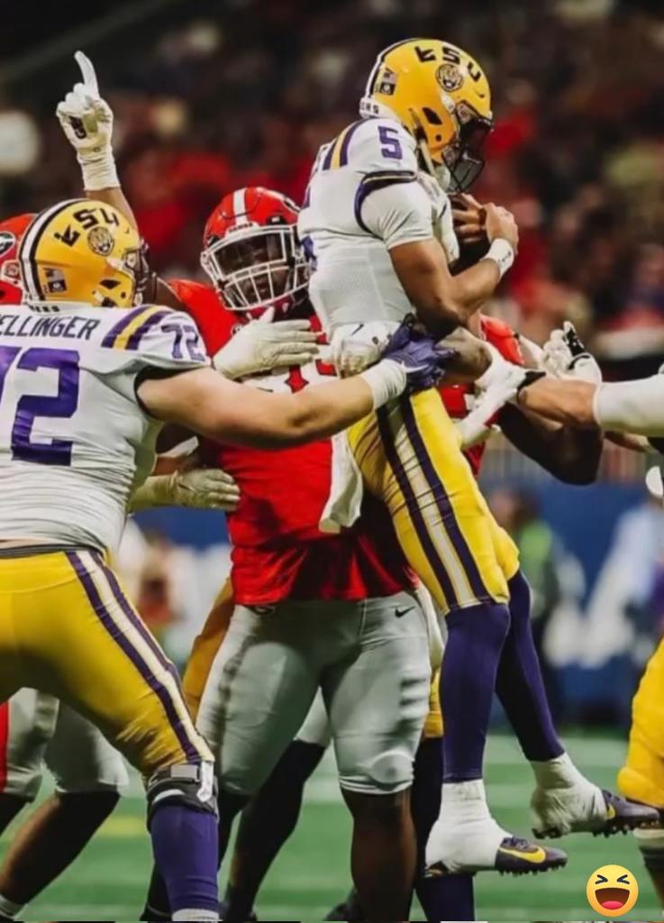 UGAgrad1988's tweet photo. @LSUfootball Who is still going to be  number 1?  That's right the BIG DAWG https://t.co/gEGnyqVN7f