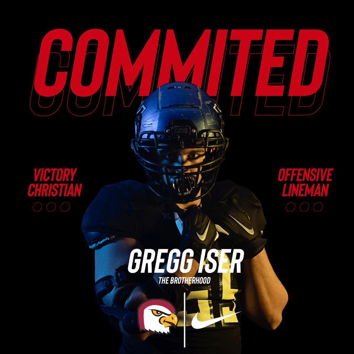 gregg_iser's tweet photo. I am blessed to be able to continue my football career at Friends University! Go Falcons! #BTF @CoachReedFUniv Thank you for all the coaches that have believed in me. @dcherry56 @CoachSmithVC @Rbonner24 @CoachBenPalmer @douglaspyoung @CNQR_FB https://t.co/4cjLmJgGiN