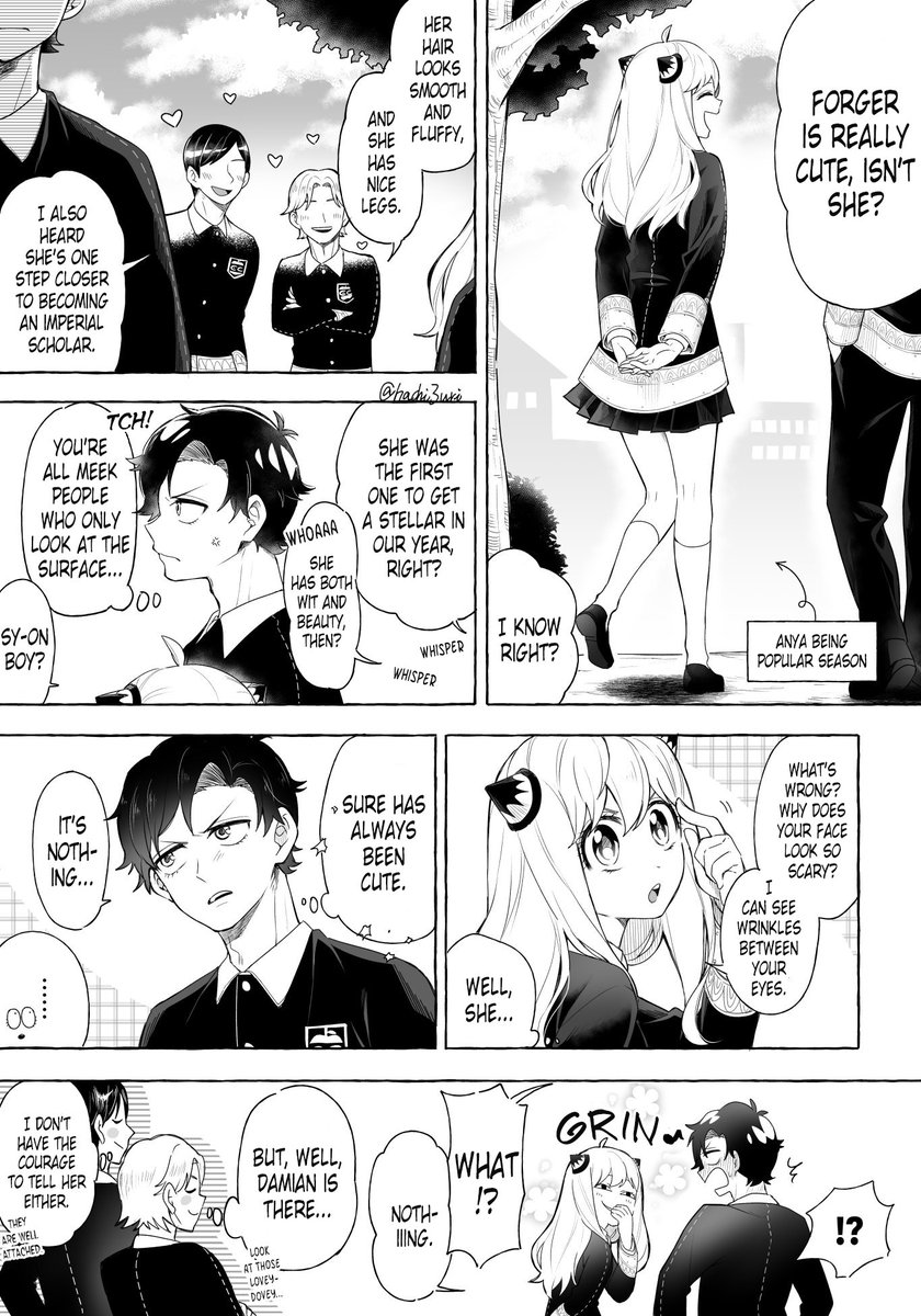 <a href="/hachi3uri/">蜂瓜</a> EN Translation

"I hope that after several operation buddy-buddy happened, they will known that they're buddy-buddy throughout the school" 🦅🥜 (Grown-up)
#damianya 

Translator : <a href="/Kurogashi15/">嵐黒が死 (Arashi Kurogashi)</a> 
Proofreader : <a href="/treeckostars/">Treecko Guy</a> 

All credits to the Artist! Have a nice day!