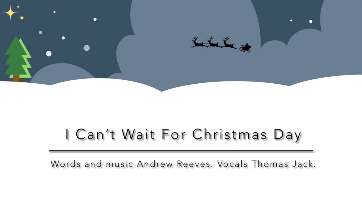 Hey guys! Pls check out my new #song I Can’t Wait For #Christmas Day, voiced by the wonderful Thomas Jack. ALL RETWEETS WELCOME 🙂🎄 youtube.com/watch?v=wJrzY7…