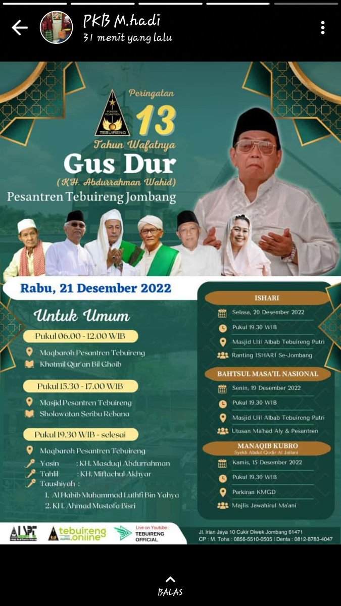 #tebuireng #gusdur #PKB