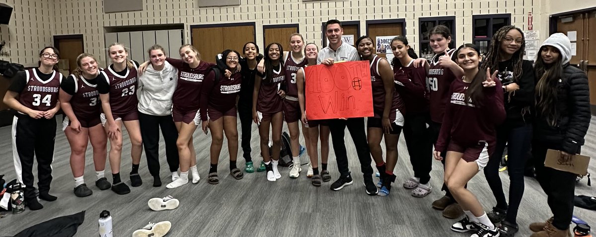 Congratulations to Coach Field on his 100th win with Stroudsburg Girls Basketball.