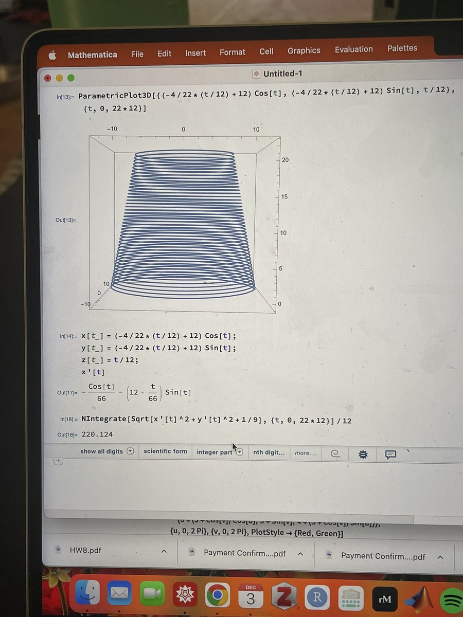 kimdayers's tweet photo. Sometimes you need parametric equations to help your friends hang Christmas lights. #Igetbywithalittlehelpfrommathematica https://t.co/vh4BOKwCJW