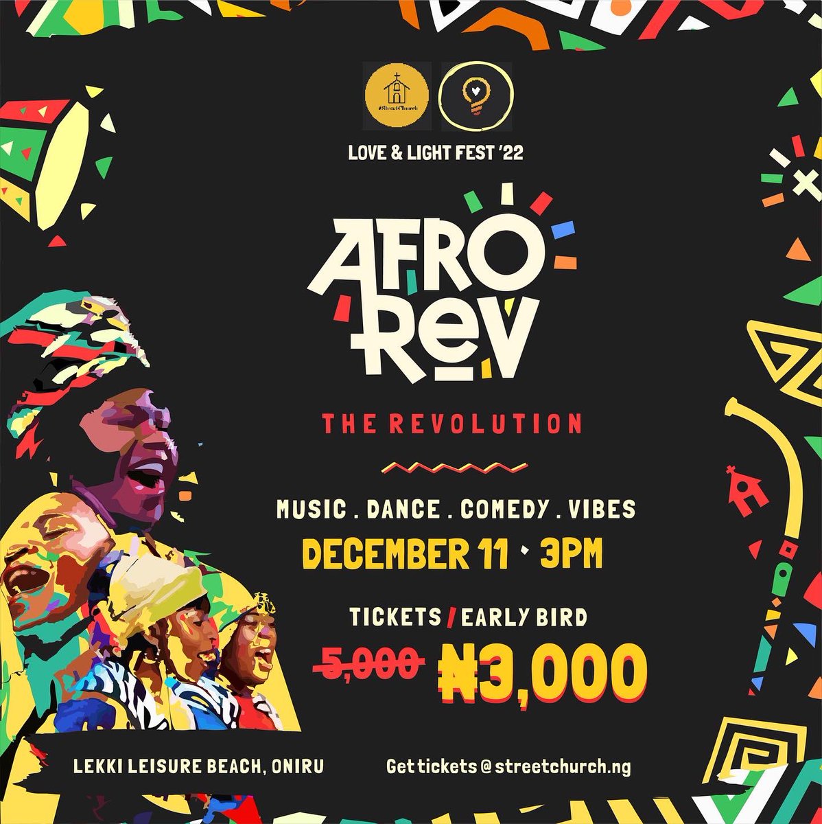 Tunde_TNT's tweet photo. So I am inviting you to come and Jollificate with us on Sunday 11th of December at lekki leisure for the turn up of the year!!!
Get your tickets now at https://t.co/UYck5c4qCc
Don’t dull
#loveandlightfest22
#decemberevent
#loveandlight
#festival
#streetchurch https://t.co/b4CQwBHWV6