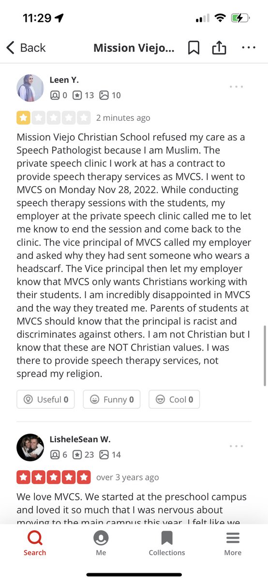leeenyosef's tweet photo. Mission Viejo Christian School in Orange County refused my care as a speech pathologist because I am Muslim. https://t.co/kykRGmByK3