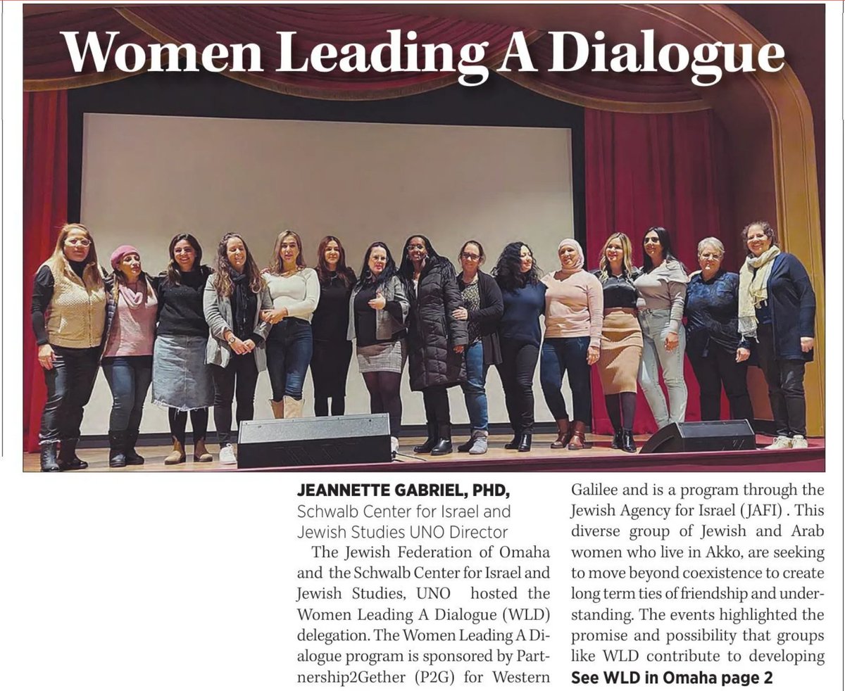 SchwalbCtr's tweet photo. Did you miss the Women Leading A Dialogue delegation from @Partnership2G?  Read about the Schwalb Center events in The Jewish Press. #Israel @ShalomohaPress @jdforward @IsraelinChicago #ViolenceAgainstWomen #DomesticViolence @Peace_Accords https://t.co/TjvsA7D8Pb