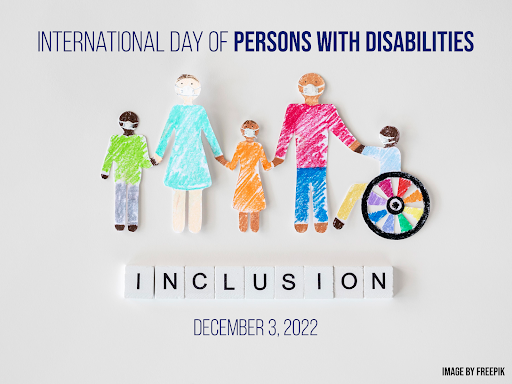 Today is the International Day of Persons with Disabilities.

Disability inclusion is a human rights issue and essential for sustainable development, peace, and security. 
Everybody deserves to have the same opportunities!
  
You can learn more here: 
https://t.co/sDttCAs9nn https://t.co/Ah8kzr3GCi