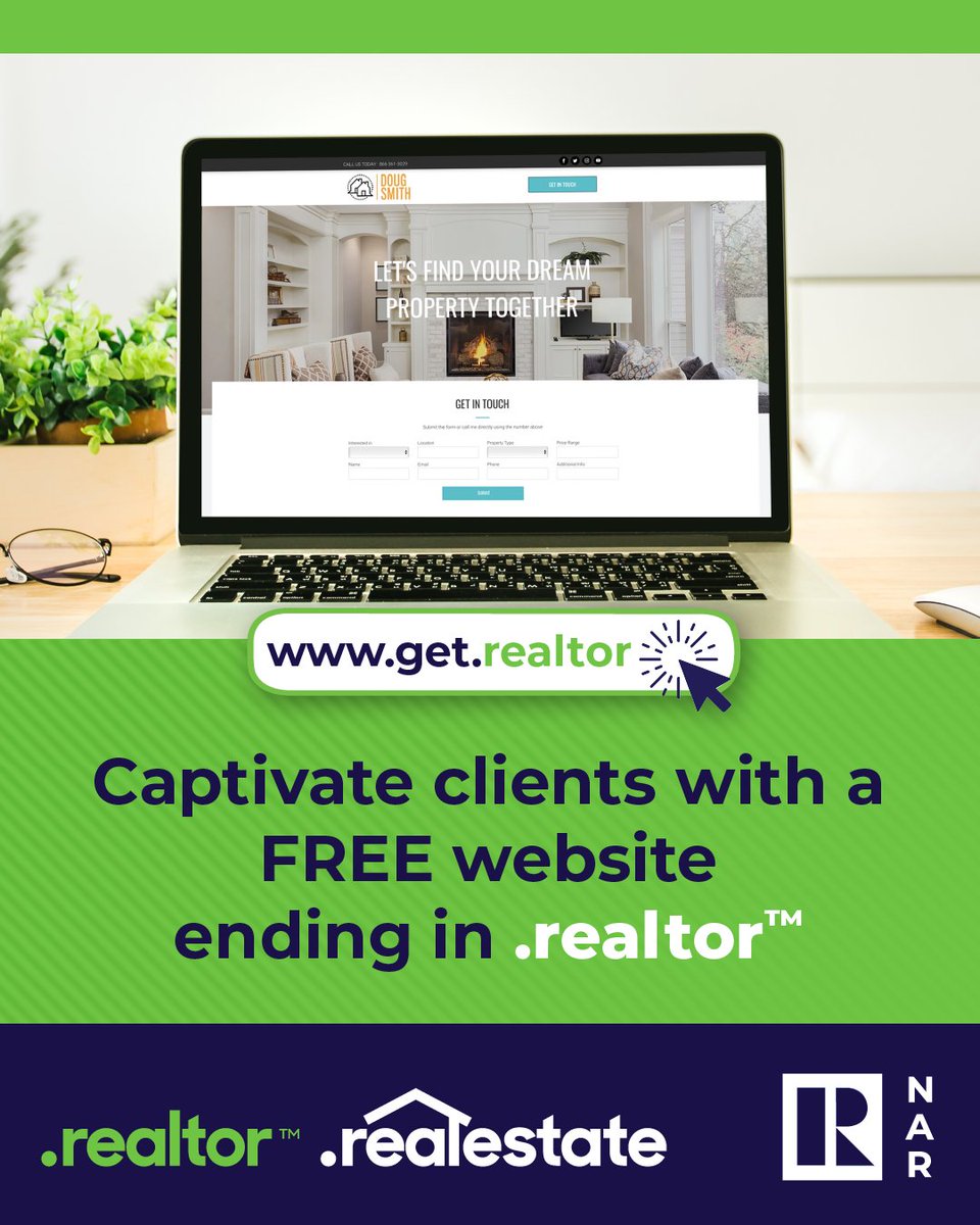 Strengthen your standing online with a FREE website ending in .realtor™ that makes you easier to find and helps forge connections! ow.ly/ErBU50LPqPZ
