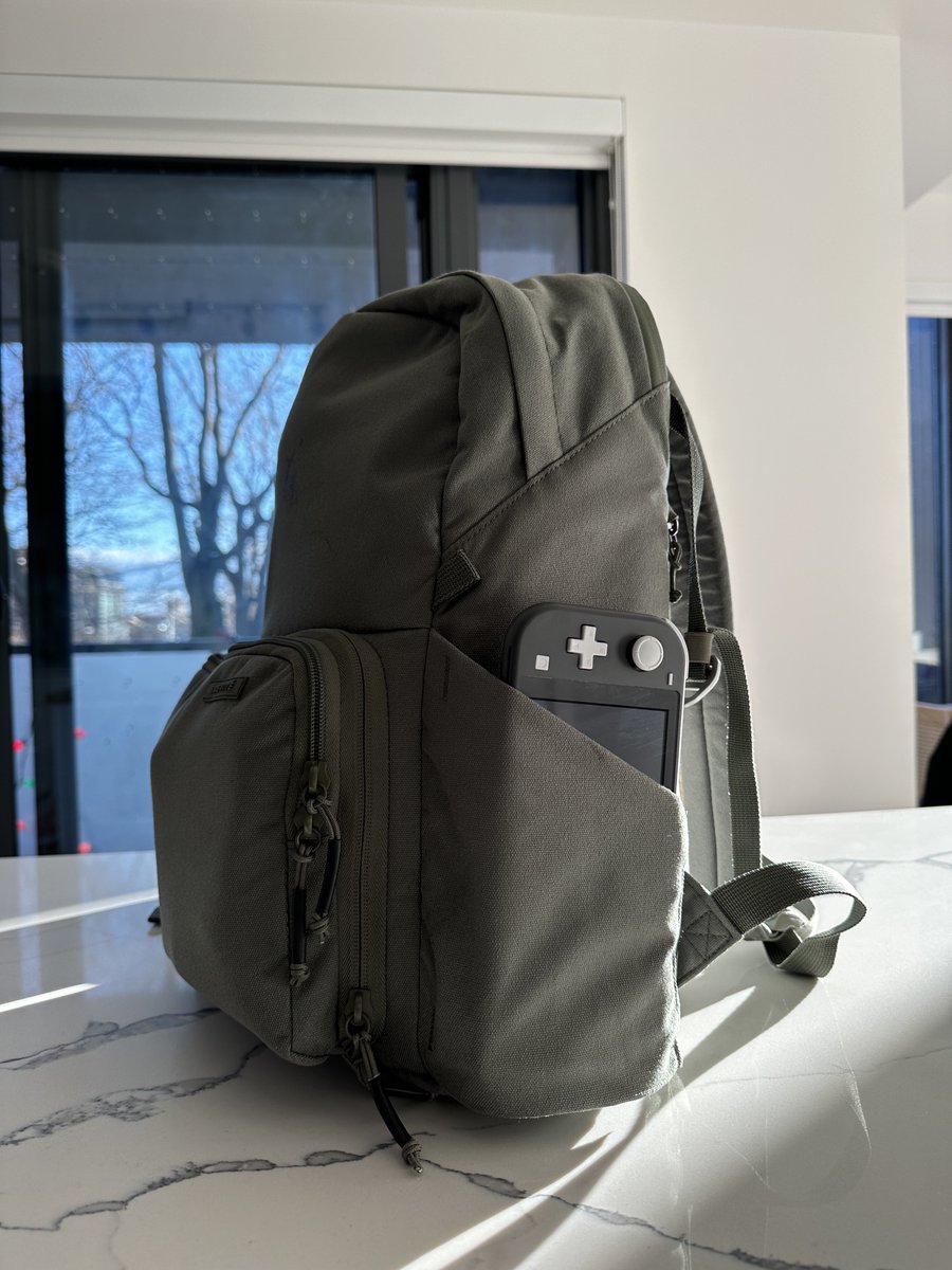 imPatrickT's tweet photo. My backpack fully packed for flying. 

- 14” MacBook Pro 
- 12.9” iPad Pro M1
- AirPods Max
- FX30 
- A7iv 
- 33mm, 16-28mm, and 50mm 
- Moment Anamorphic Adapter 
- 2 bags of chips + candy 
- 3 SSD’s
- Power bank and cables 

Nintendo switch for scale.

If I lose it I’m ruined. https://t.co/POV7oIEqQg