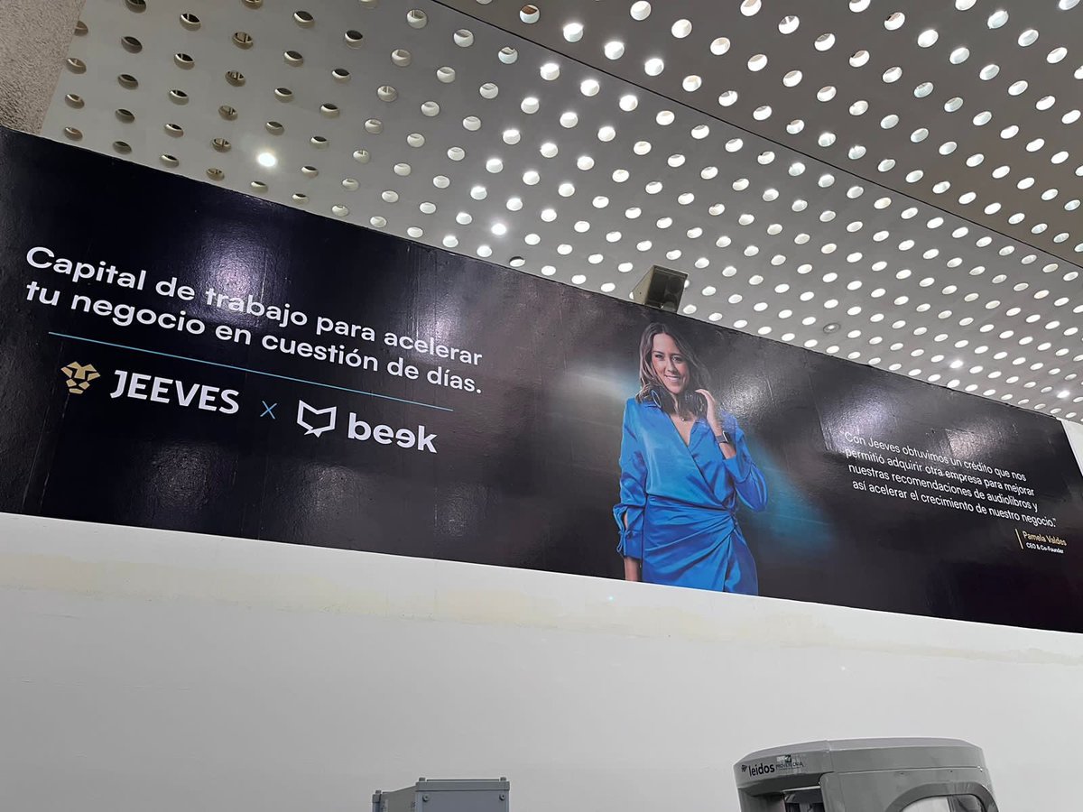 Thank you <a href="/jeeves_inc/">Jeeves</a> for helping us acquire an ML startup to super charge our audio recommendations 🚀

And thanks for promoting us in the MX city airport 🤣! Will never complain again about fintech billboards if I’m on them 🤣🤣