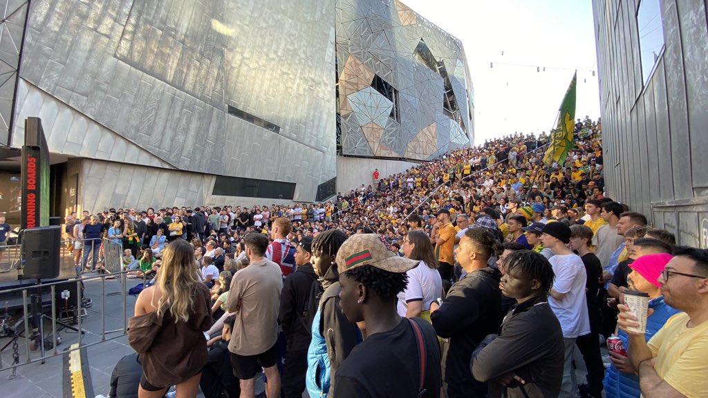Shared experience at Fed Square #FIFAWorldCup
