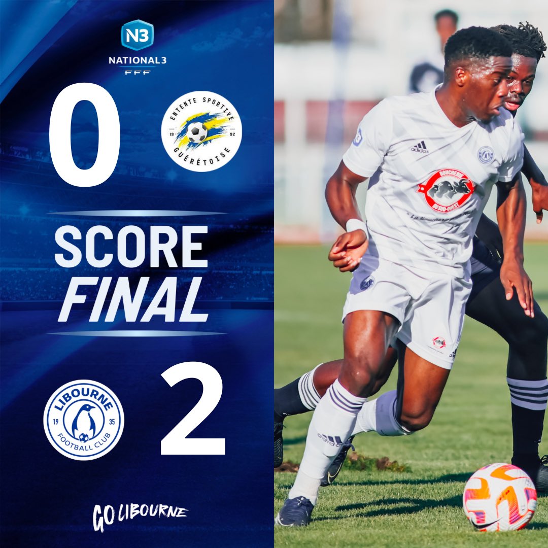 fc_libourne's tweet photo. Victoire de nos Pingouins qui enchaînent 4 matchs sans défaite #N3 #libourne BRAVO les gars 💪 https://t.co/IQd4FKT8jN