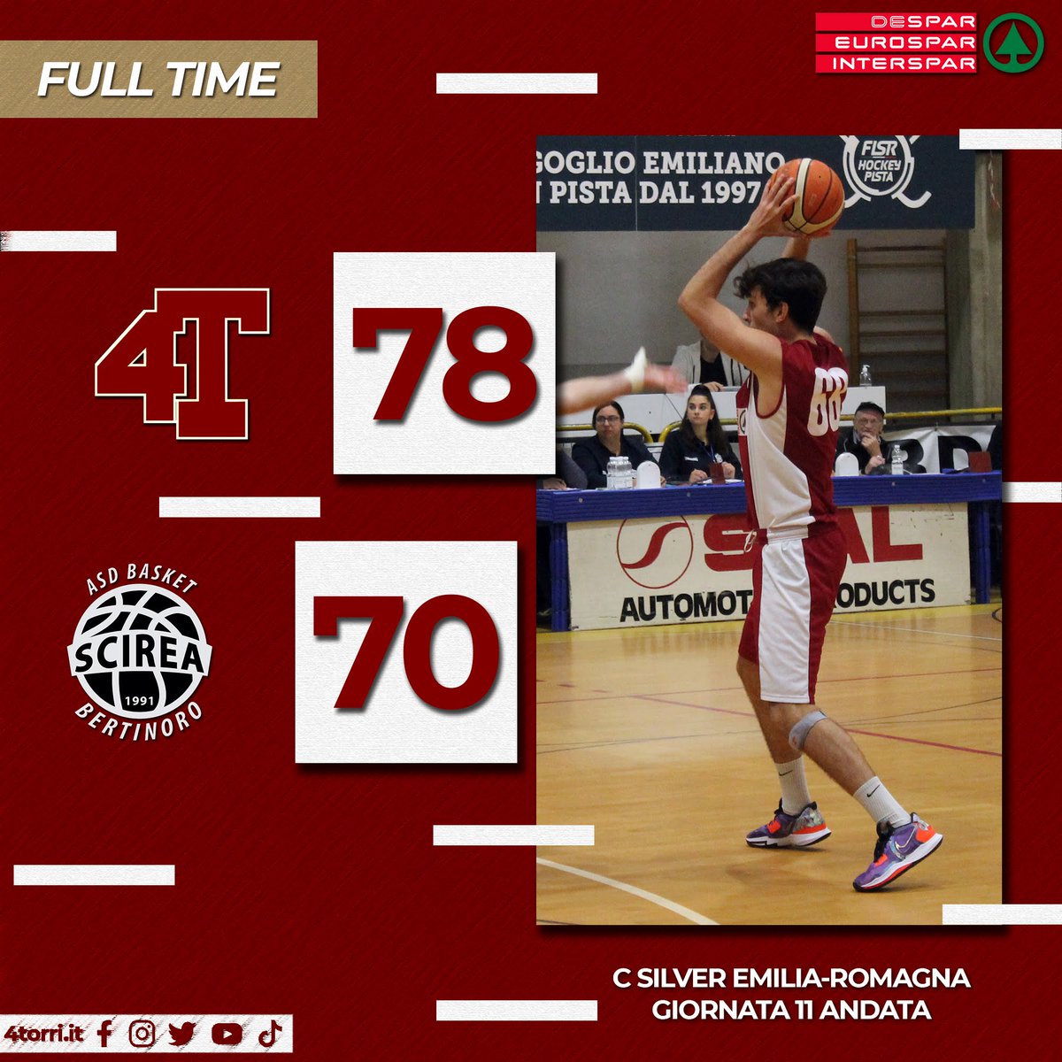 Pallacanestro4T's tweet photo. ๐ ๐๐จ๐๐ ๐ง๐๐ ๐ | ๐๐๐๐๐๐๐๐ผ๐ผ๐ผ๐ผ๐ผ๐ผ๐ผ๐ผ๐ผ๐ผ๐ผ ๐ฅ Primo successo in campionato per i granata, avanti cosรฌ ๐๐ฑ๐ป
#4Torri #Ferrara #CSilver #EmiliaRomagna https://t.co/qmCOqQ7cYw