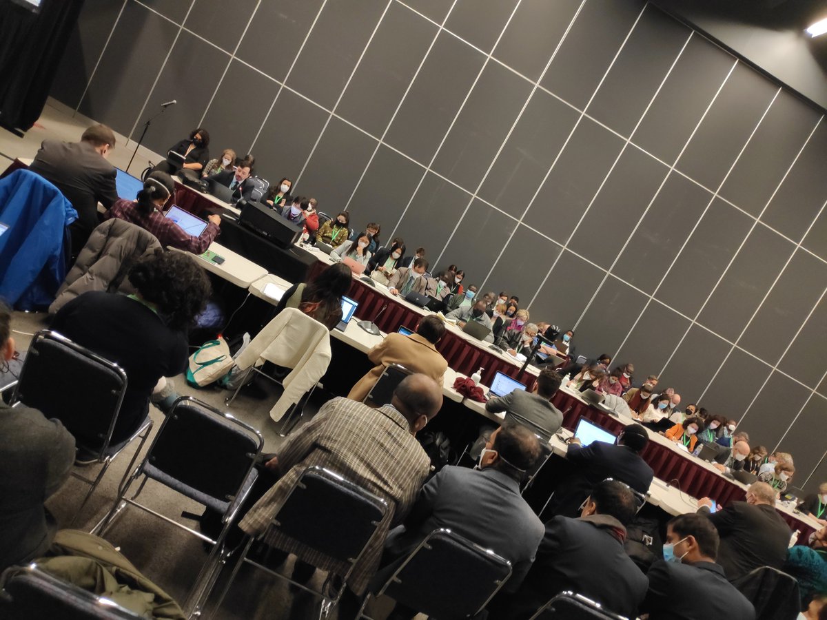 Packed room at the contact group on digital sequence information at the <a href="/UNBiodiversity/">UN Biodiversity</a> Working Group on the #Post2020 global #biodiversity framework

Solution on benefit-sharing from use of #DSI on genetic resources critical for the finalization of negotiations