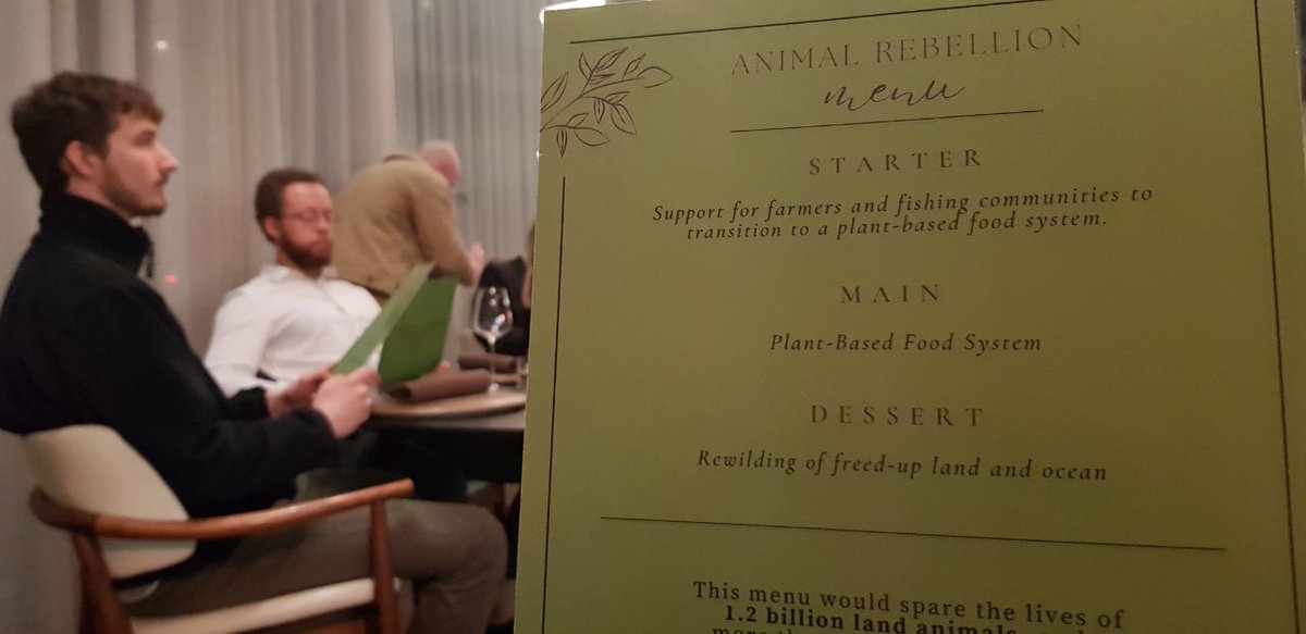AnimalRising's tweet photo. Supporters of Animal Rebellion continue to occupy luxury restaurant Mana in Manchester to demand an end to climate chaos, inequality and animal exploitation in the form of a transition to a #PlantBasedFuture.

Police are now at the restaurant. https://t.co/gpb68A3Yrg