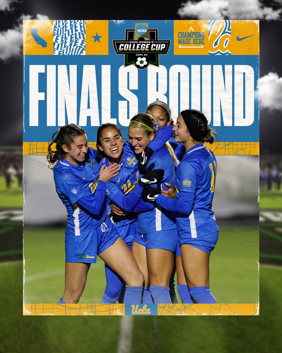 UCLAWSoccer's tweet photo. Starting finals week on Monday with a championship final at 3pm PT. Let’s do this thing, Bruins! 🏆 

#WCollegeCup https://t.co/nbBidIRlVR