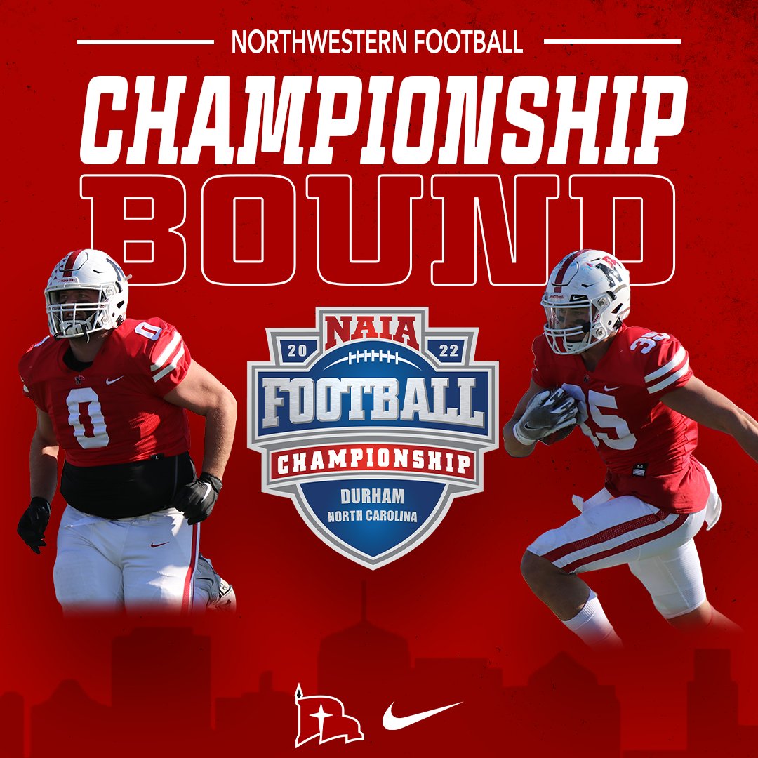 𝙋𝘼𝘾𝙆 𝙔𝙊𝙐𝙍 𝘽𝘼𝙂𝙎, 𝙍𝘼𝙄𝘿𝙀𝙍 𝙁𝘼𝙉𝙎!

We're headed to the championship!

#RaidersStandOut | <a href="/nwc_fb/">Northwestern College Football</a>