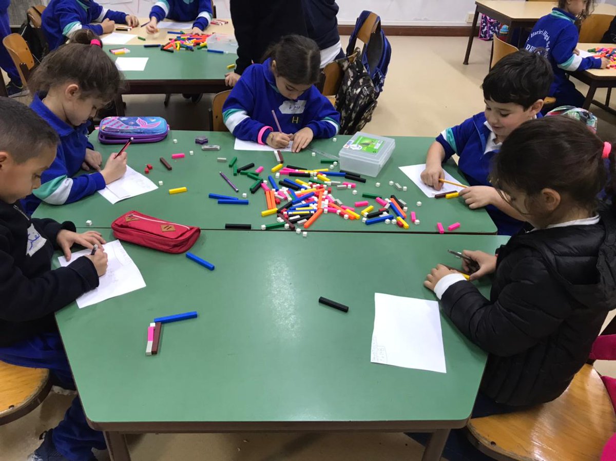 RHHS_Elementary's tweet photo. BE1A learners using Cuisenaire rods to make number 8  #math_fun #manipulatives https://t.co/UAUbzs9AoI