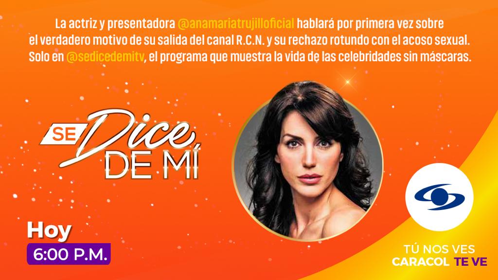 La bella #AnaMariaTrujillo contará los aspectos más relevantes de su vida privada, entre otras cosas, cómo conoció a su segundo esposo. Solo en <a href="/SeDiceDeMi/">Se Dice De Mí</a>, el programa que cuenta la vida de las celebridades sin máscaras.
Hoy a las 6:00p.m  en <a href="/CaracolTV/">Caracol Televisión</a>.