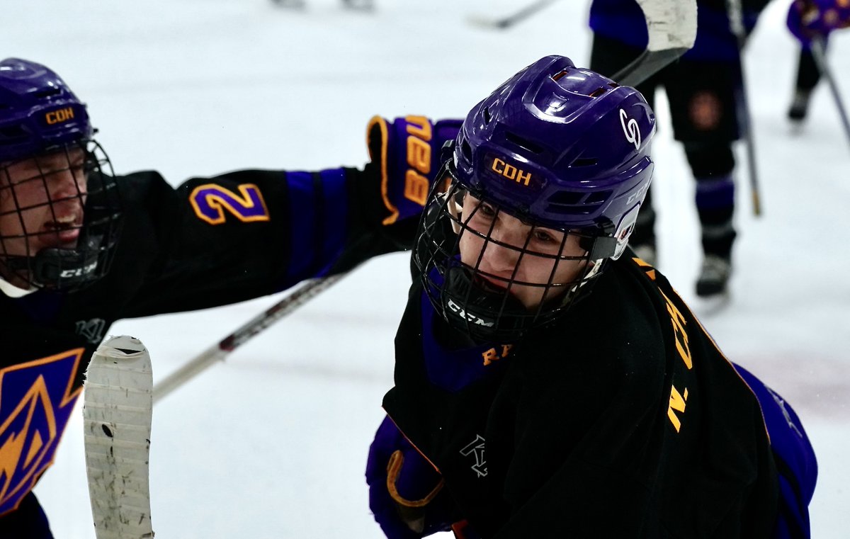 YouthHockeyHub's tweet photo. BHS 
Champions Cup 

FINAL: Cretin-Derham Hall > Eden Prairie (2-1 OT) 

CDH: N. Charlton (2) 
EP: Saterdalen 

CDH freshman Nate Chorlton (pictured) picks an excellent time for his first two high school goals, including the OTGWG to give the Raiders their first win of the season https://t.co/pE11o9n0g4