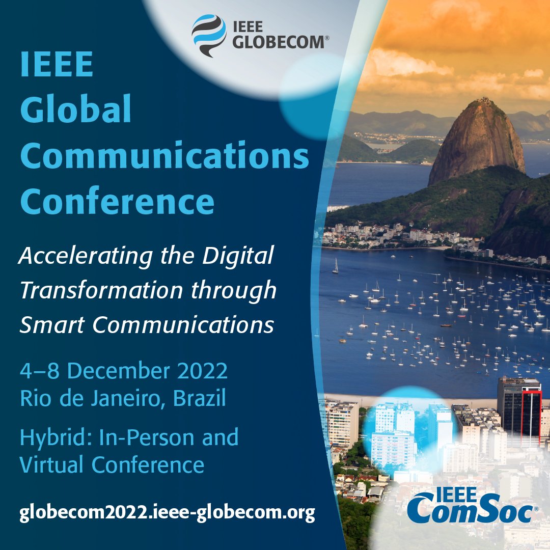 ComSoc's tweet photo. Join us for 18 exceptional industry workshop presentations at #GLOBECOM2022 (4-8 Dec, hybrid) spanning the breadth of #communicationstechnology research & application.https://t.co/864Z9YL5jE #6G #FutureIIoT #edgelearning #satellitecomms #AI #RAN #wirelesscomms #GC2022 https://t.co/VUhSVh2Ttw