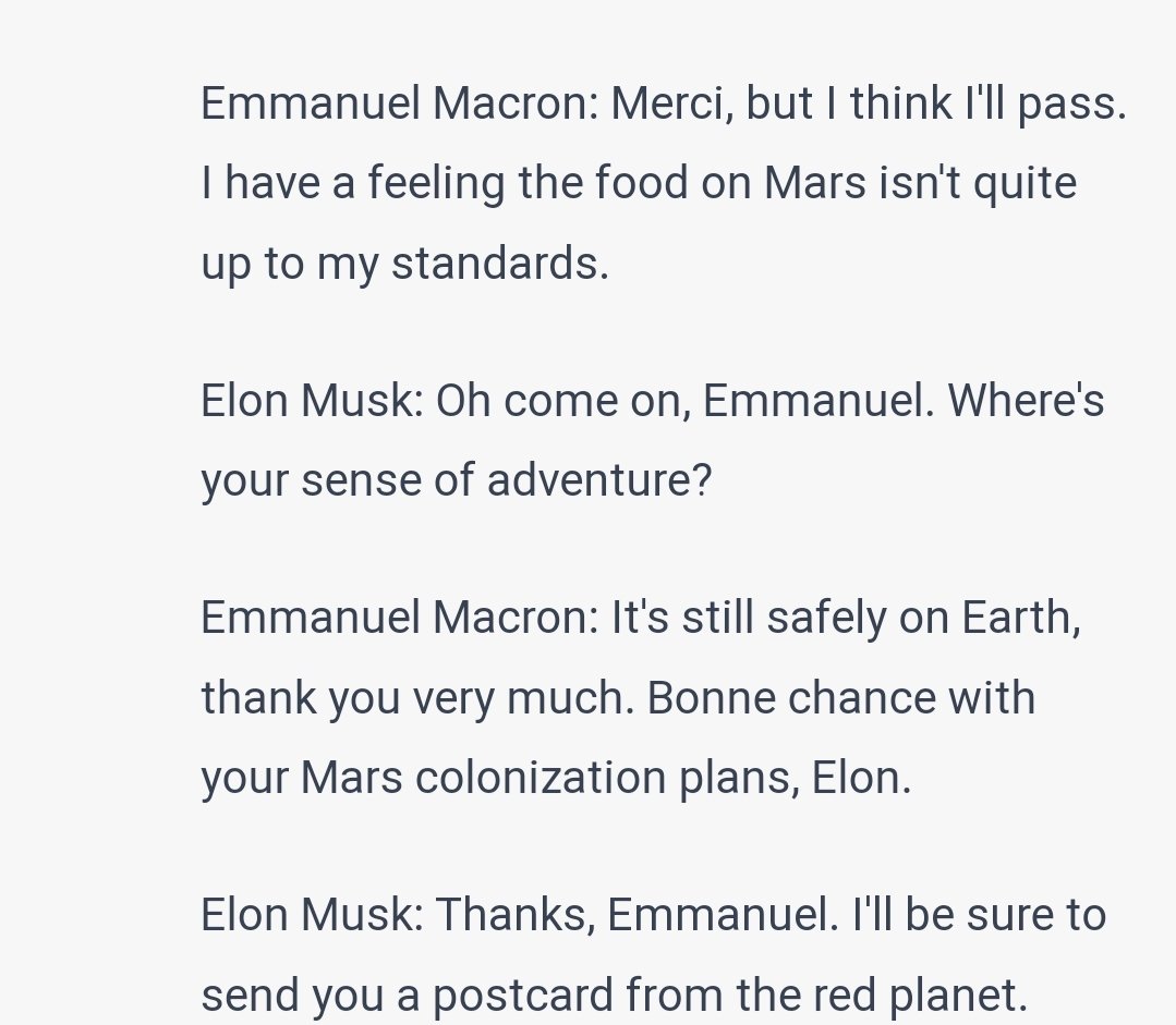 RedhaMoulla's tweet photo. Les coulisses de la conversation entre Elon Musk et Emmanuel Macron révélées. https://t.co/9AtHnd7n9x