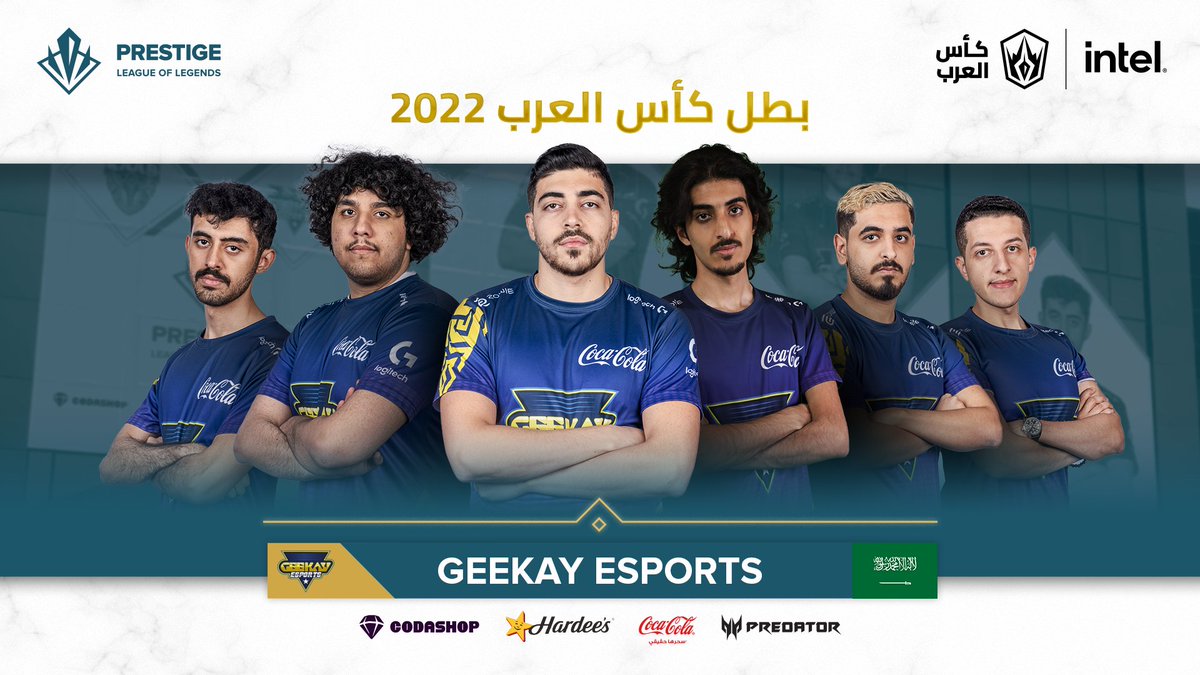 lolesports_ar's tweet photo. يحافظ فريق @Geekay_Esports على لقبه ويفوز بنهائي كأس العرب للمرة الثانية على التوالي! 🏆

#IAC22Finals https://t.co/uTmLp1Tpff