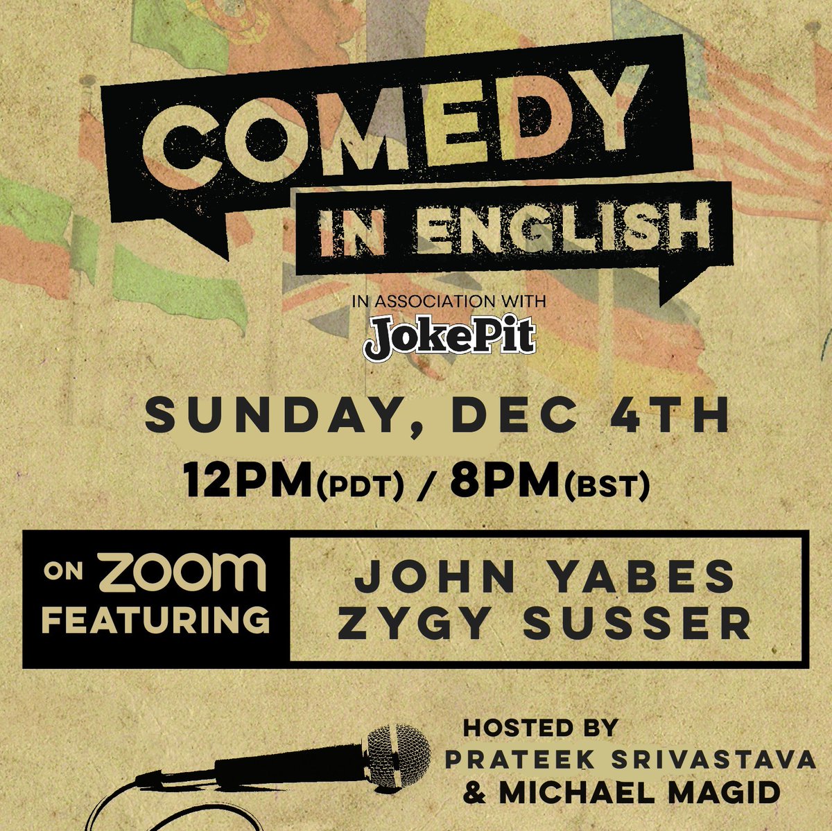 comedynenglish's tweet photo. Previously @kocomedy Virtual Zoom Show
@dtosonlocation's "weather"
@DebbieBazza's "fog"
@michaelmagid 's "tasks"
Next 1 Sun Dec 4th 12pm PST/3pm EST w/ @ZygySusser @johnyabes_
FREE! (Donations Suggested) - https://t.co/PN4C9fT8BI
@PromoteComedy @ComedyHubLive #zoomshows https://t.co/dYt8DtaGtF