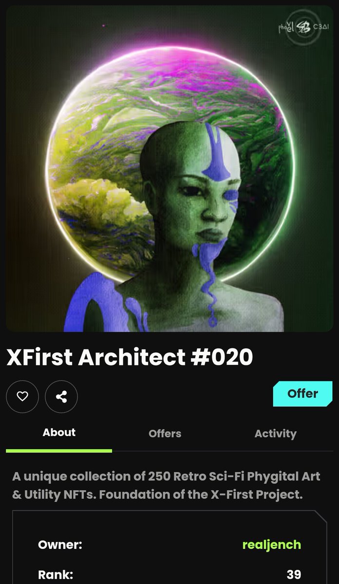 Minted my @elrondfirst Architect class nft ! Those Architect class NFTs look so good !