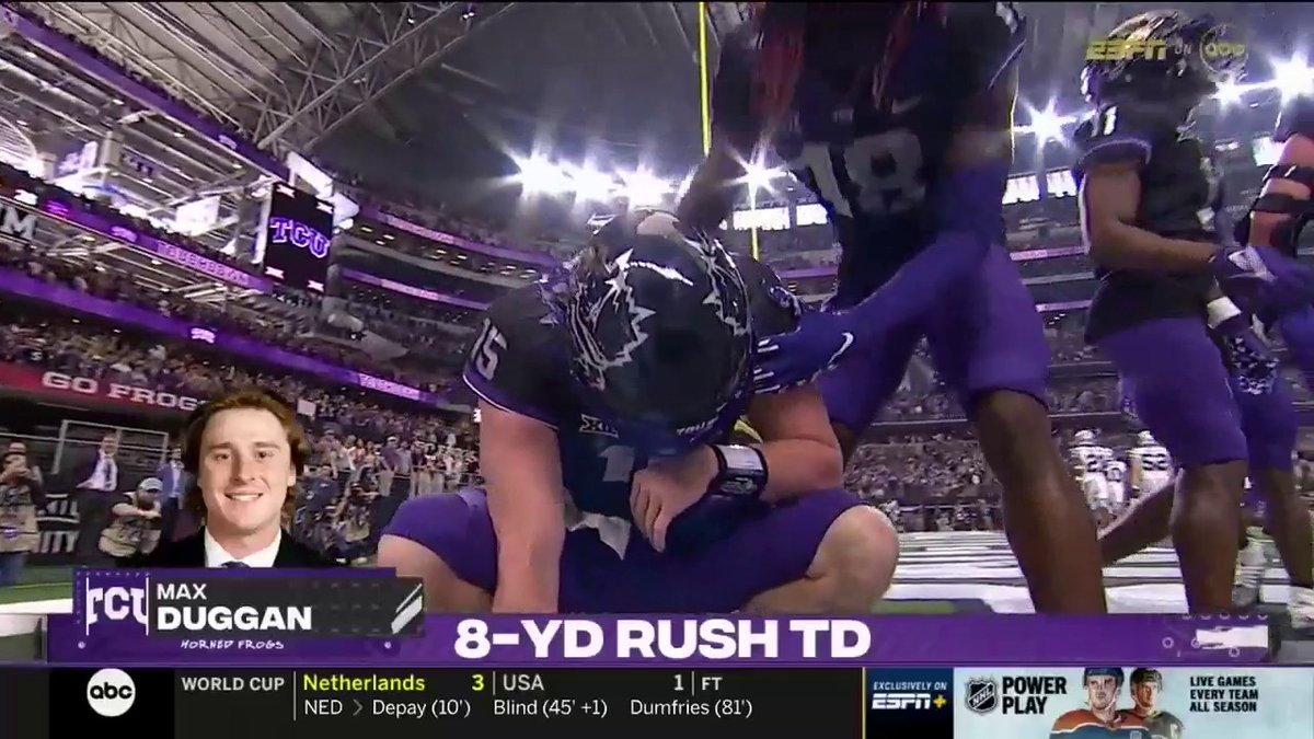 MAX DUGGAN PUT THE TEAM ON YOUR BACK WOW 🤯 <a href="/TCUFootball/">TCU Football</a>