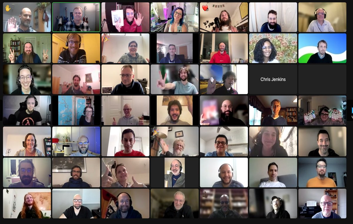 reClojure's tweet image. That's a wrap! Thanks you all for attending, thanks speakers for your hard work, thanks organizers team for putting another successful reClojure together! ❤️❤️❤️