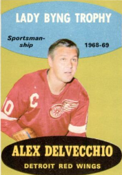 hockey_vintage's tweet photo. #StatSunday Happy 91st birthday HHOFer Alex "Fats" Delvecchio! Delvecchio won the Lady Byng Trophy 3 times in his NHL career with the @DetroitRedWings (1959, 1966, 1969) https://t.co/pGOqcgJNo6