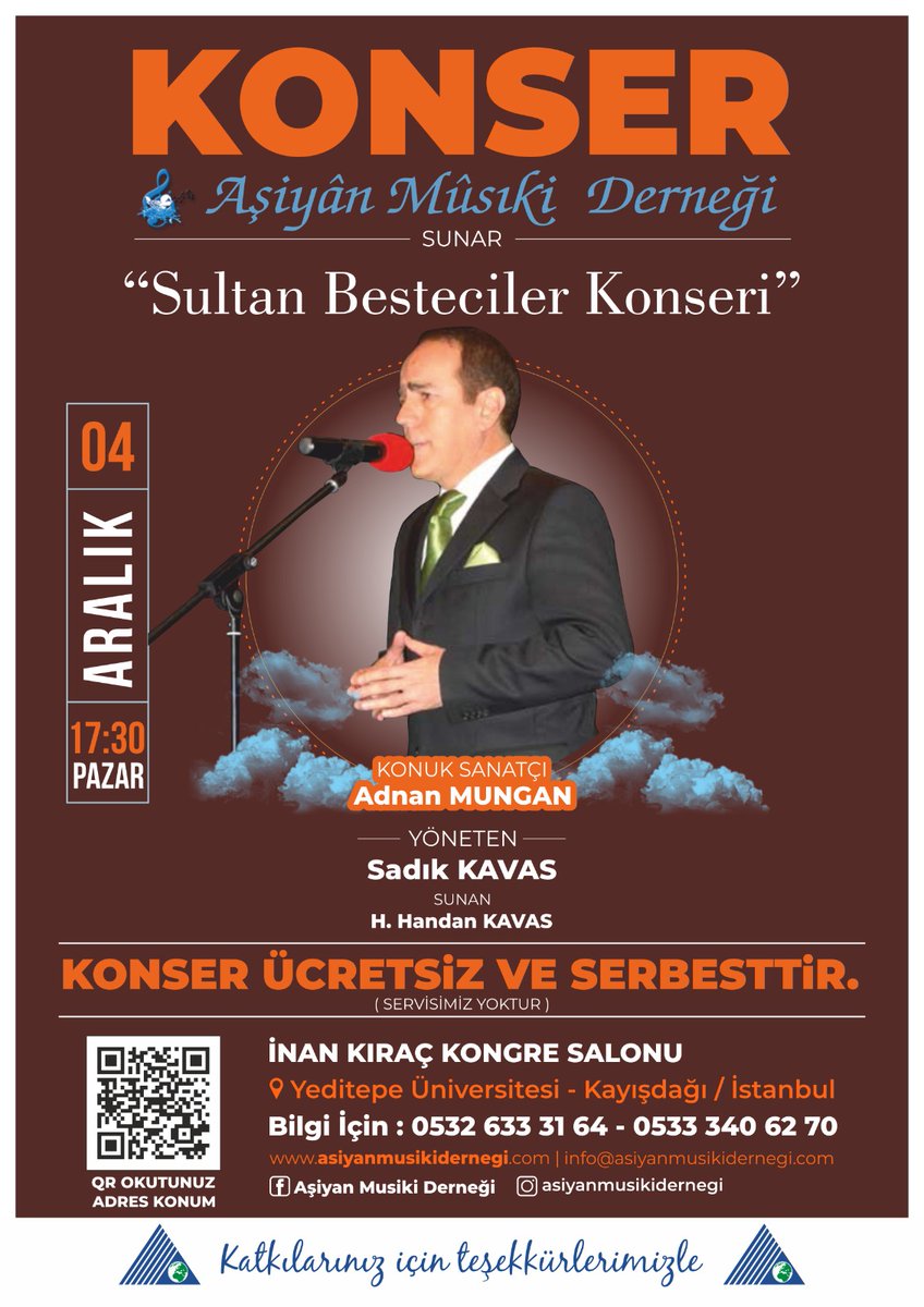 HandanKavas's tweet photo. Afişteki karekodu okutun size konser yerinin konumunu hemen göstersin. Böylece kolaylıkla ukasabilirsiniz https://t.co/0YgmGAhiIO
