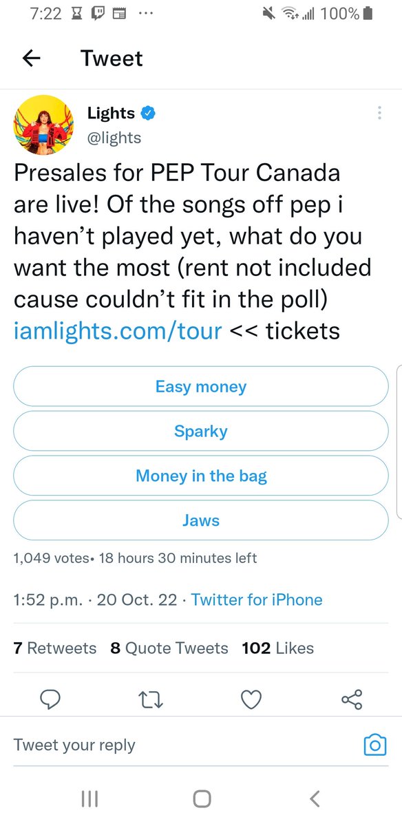 GoodVibeTweetz's tweet photo. @lights I can't help but feel like I instigated this 😌❤💛💙

Thanks for listening 🙏💫 https://t.co/qX85a0fyd1