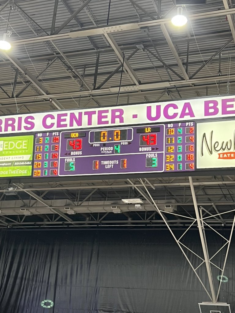 We’re going into overtime at the Farris Center! GO SUGAR BEARS!!! @ucawbb @UCAAthletics @ucabears