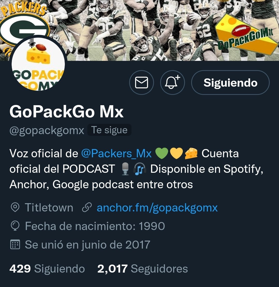 Packers_Mx's tweet photo. 1. Seguir todas nuestras cuentas: 

Twitter
@Packers_Mx
@gopackgomx 

En Facebook 
Packers México
https://t.co/YN42TVenVP

En Instagram 
@Packersmx
https://t.co/JpoYVk51jp https://t.co/F8dqa0C53i