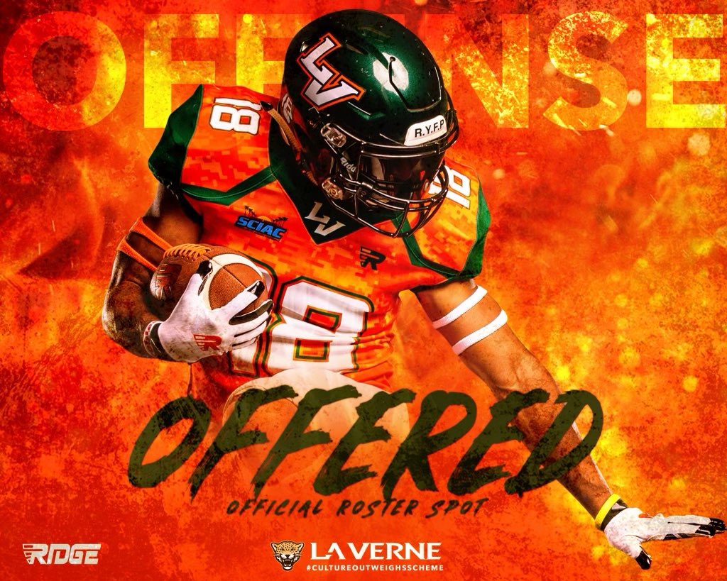 JeremiahSc16's tweet photo. Blessed to receive another offer from @ULV_Football Hope to keep talking with @CoachKrich and learn more about what Lavern has to offer @PrepRedzoneOR @RavenRecruiting @Cruz2525 @ByBrianRathbone @BrandonHuffman https://t.co/6iWzjMN60q