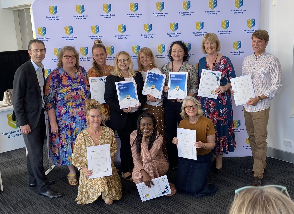 SCU faculty of health was well represented at the staff recognition event at @SCUonline I was honoured to receive an award informed by student feedback for excellence in teaching.