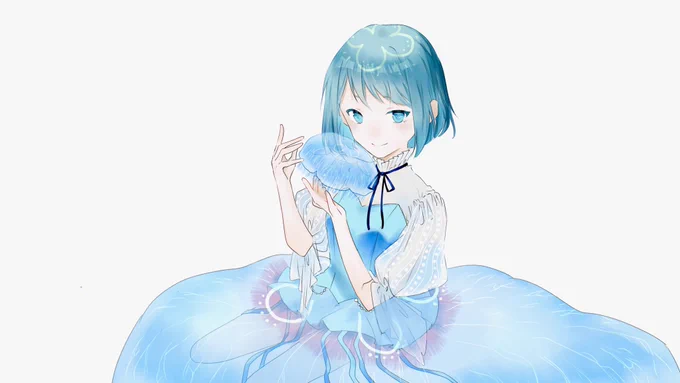 みょうみょう()さんへ!遅れましたが!!!!お誕生日おめでとうございましたアイコンの女の子を勝手ながら描かせて頂きました!!あまりの可愛さに興が乗ってしまい衣装を捏造してしまいました(するな)(すみませんでした) 