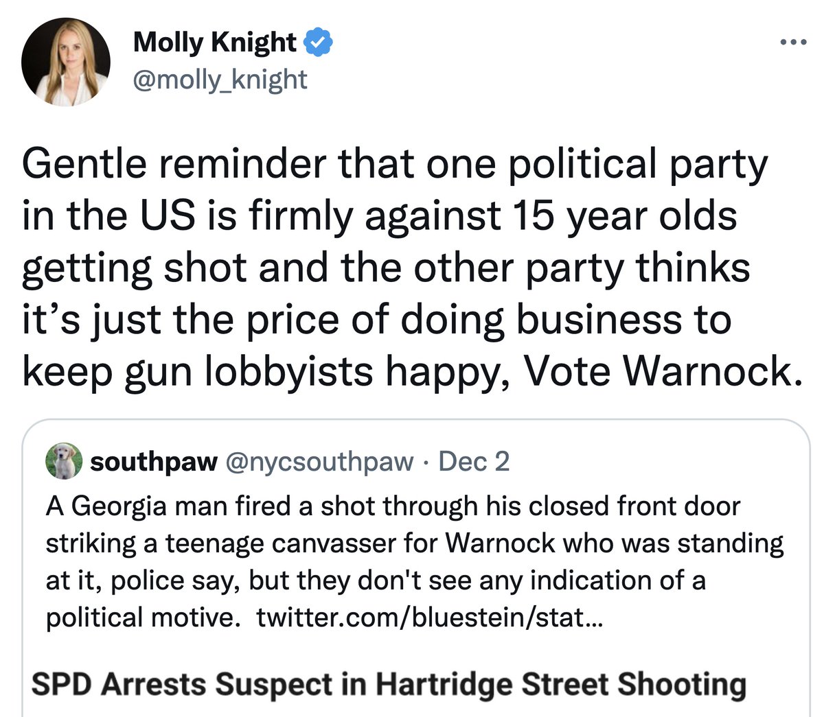 MrAndyNgo's tweet image. Democrat Party operative @KaivanShroff is among those spreading a hoax that Republicans are to blame for a Georgia resident shooting a Raphel Warnock canvasser in the leg. Jimmy Paiz, the suspect, is a Democrat activist.