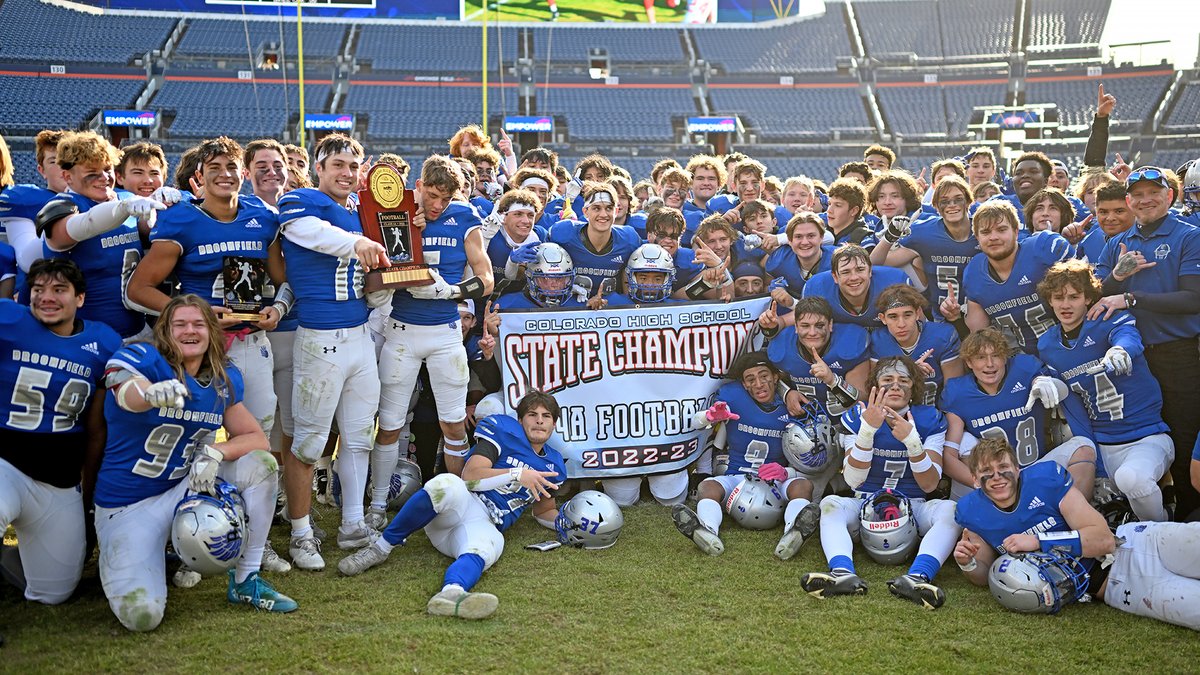 CHSAA's tweet image. Congratulations to Broomfield on winning the 2022 Class 4A football state championship! #copreps