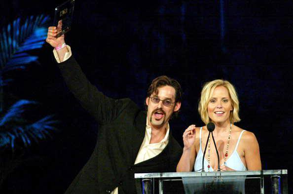 #Xander #Buffy #Writer #Tv #NicholasBrendon #KellyDonovan  #EmmaCaulfield #Award #Films #Film #Movie #Movies Academy of Science Fiction, Fantasy &amp; Horror Films, USA 1999 Nominee Saturn Award Best Genre TV Actor Buffy the Vampire Slayer (1997)