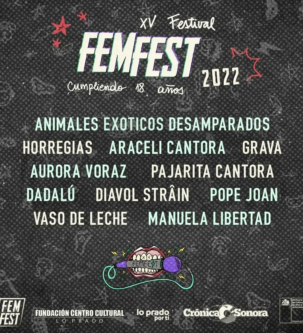 Hoy estaremos aquí!! #FemFest18años ✨👏🏽😎💜 radiolacentral.cl/festival-femfe…