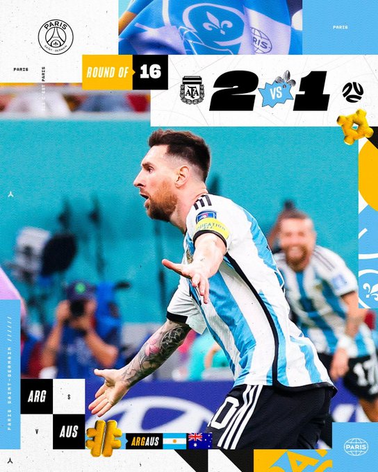 ARGENTINA 2 AUSTRALIA 1  - Mundial 2022 - Octavos de Final - Resumen - Video FjFOzzLXEAQYfLc?format=jpg&name=small