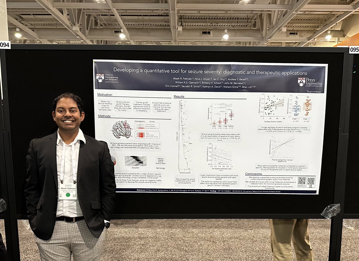 very excited to share some of my recent work at #AES2022 (Poster 1.094)!! it’s always a blast chatting with the coolest epilepsy folks around 😎🧠
