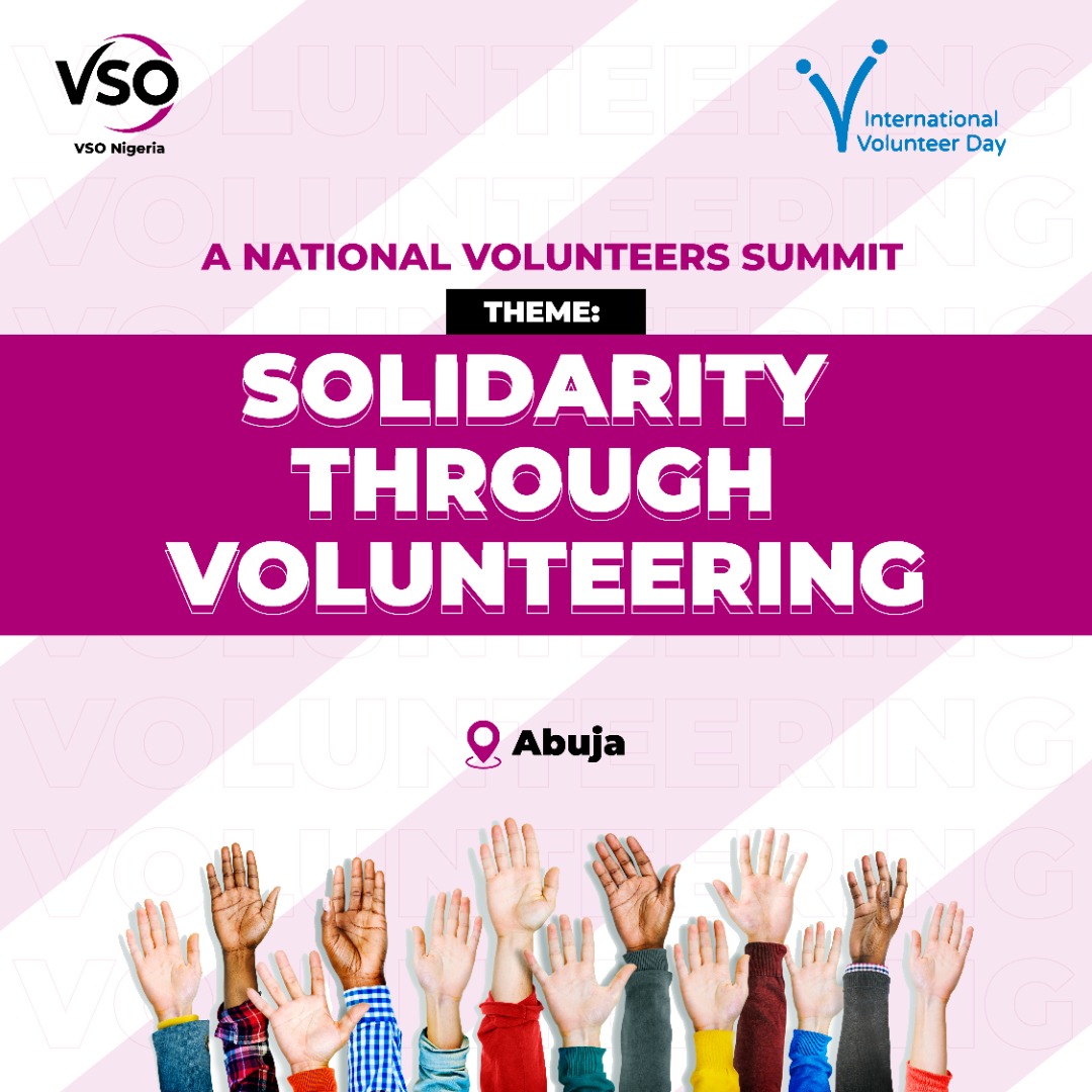 YEN_National's tweet photo. Hi,
It's 3 Days until VSO Nigeria 1st National Volunteer's Summit scheduled to hold as follows:
Date: 6-7th December, 2022
Venue: Online
Time: 10am daily
To Participate, kindly register here๐๐ฟ๐๐ฟ๐๐ฟ
https://t.co/5utDoxHFHb
#VSONIVD2022
#IVD2022
#VSON
#NYENNigeria https://t.co/7zEVi4lxkO