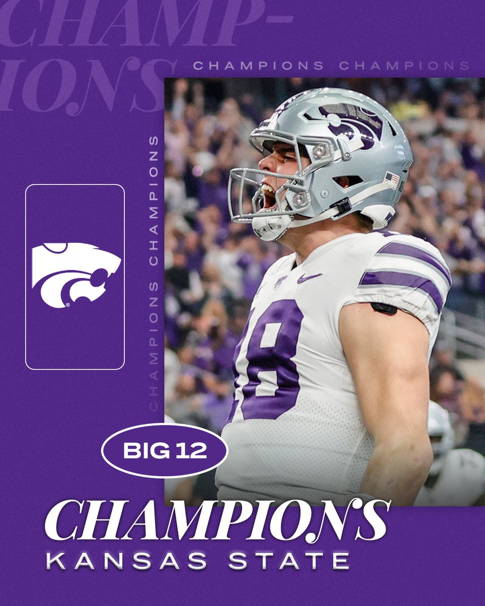 .<a href="/KStateFB/">K-State Football</a> STAND UP! 

The Wildcats hand TCU its first loss of the season AND take the Big 12 championship crown 🏆