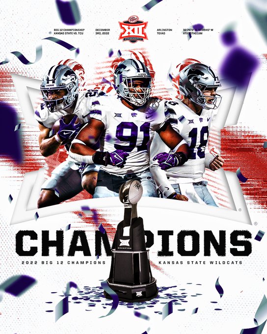 sportingnews's tweet photo. KANSAS STATE WINS THE BIG 12 CHAMPIONSHIP 🏆

📸: @Big12Conference https://t.co/uzlyzia8PI