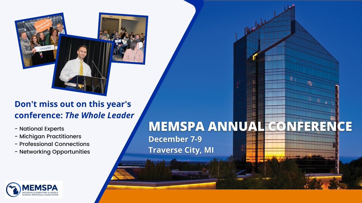 MrDomagalski's tweet photo. Can’t wait until the 2022 @MEMSPA Annual Conference next week (Dec 7-9) in Traverse City, MI.  Who is joining me???  Comment or Retweet! #MEMSPA22 #MEMSPAchat https://t.co/oFeqY3yVfS
