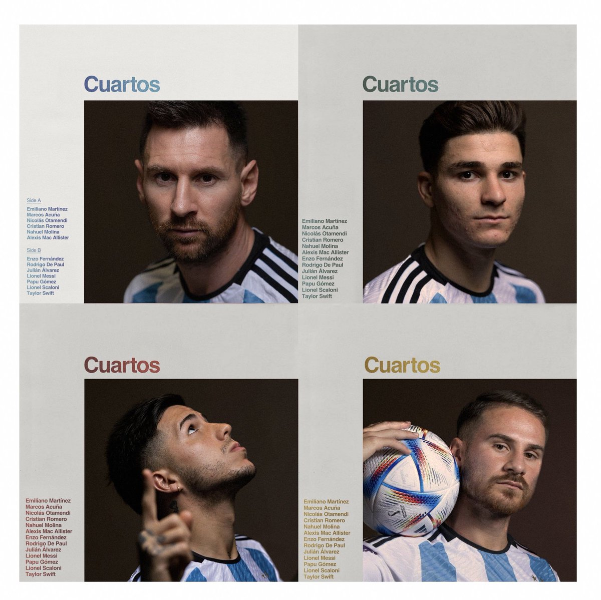 AlfonsinaFauda's tweet photo. Argentina en Cuartos (Taylor's Version) https://t.co/1KWXoa76pY